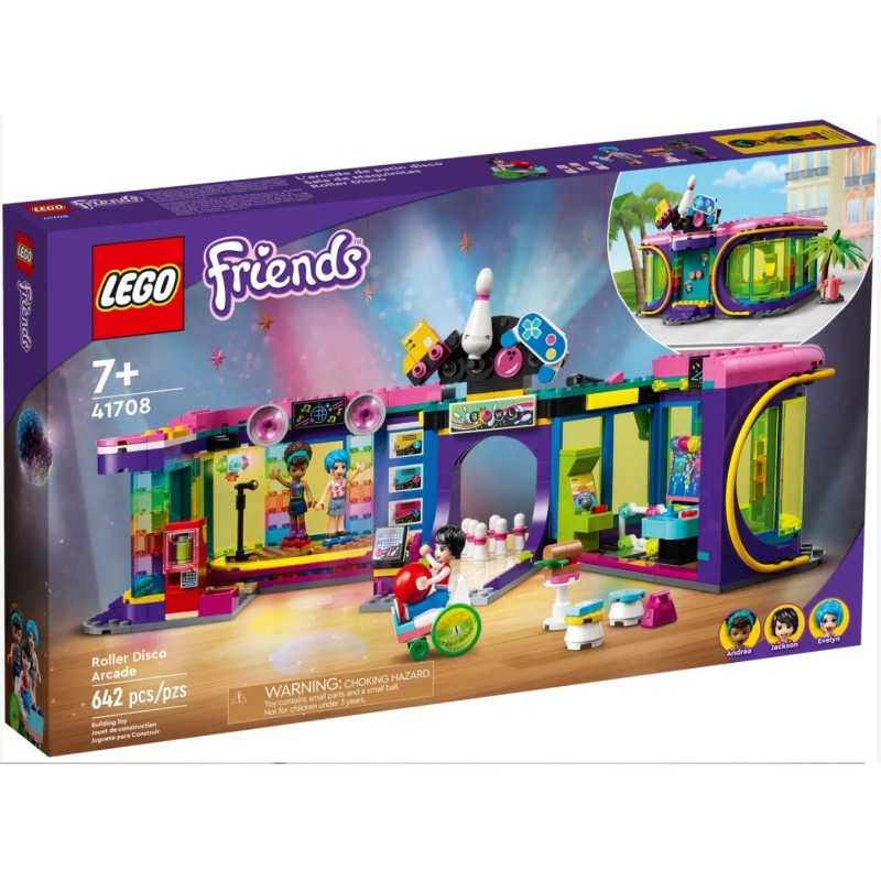 LEGO FRIENDS LA SALLE D ARCADE ROLLER DISCO 41708