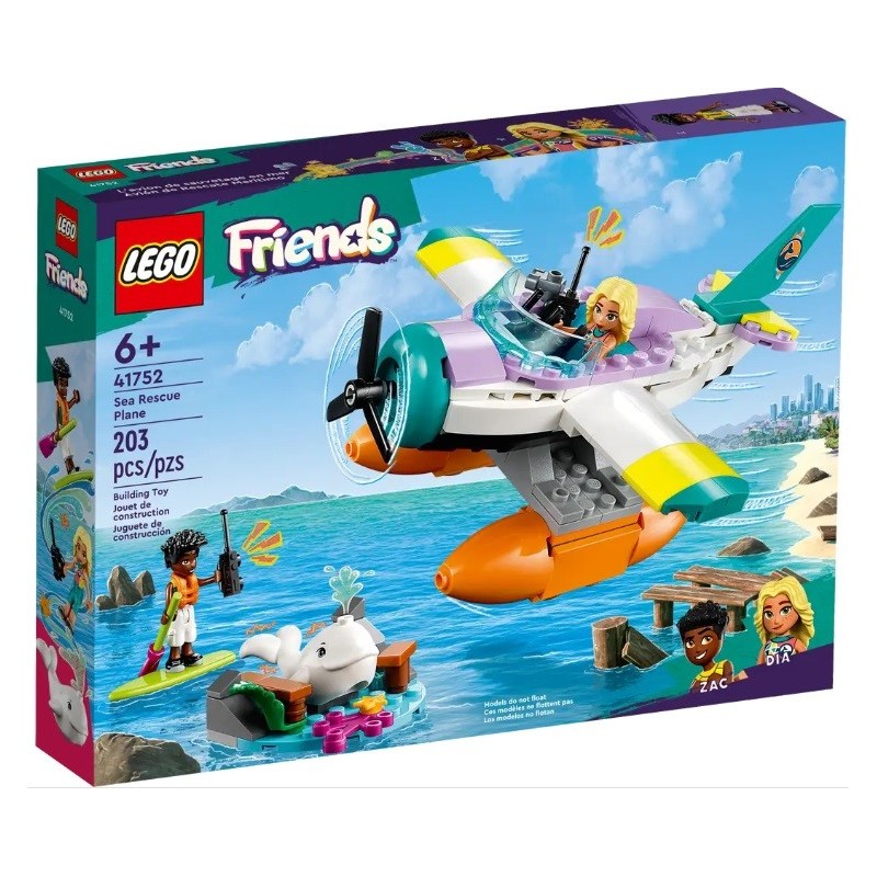 LEGO FRIENDS L HYDRAVION DE SECOURS EN MER 41752