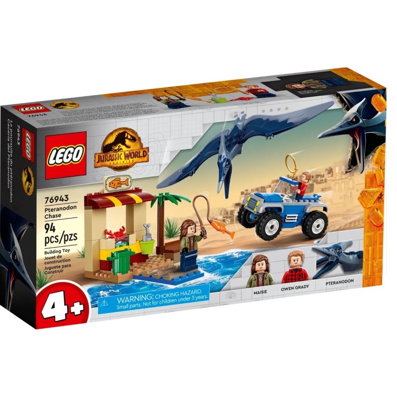 LEGO JURASSIC WORLD LA COURSE POURSUITE DU PTERANODON 76943