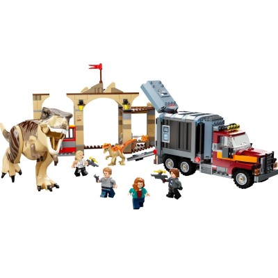 LEGO JURASSIC WORLD L EVASION DU T.REX ET DE L ATROCIRAPTOR 76948