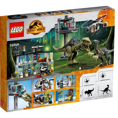 LEGO JURASSIC WORLD L ATTAQUE DU GIGANOTOSAURUS ET DU THERIZINOSAURUS 76949