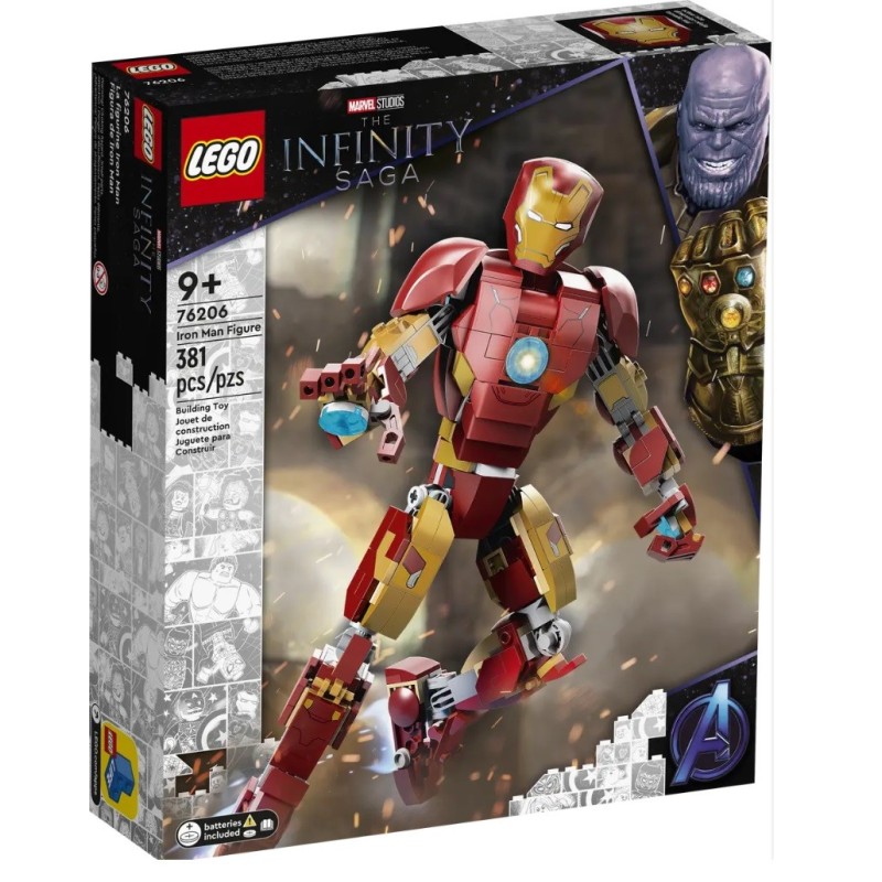 LEGO MARVEL SUPER HEROES L ARMURE ARTICULEE D IRON MAN 76206
