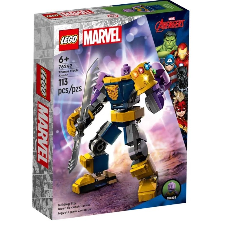 LEGO MARVEL SUPER HEROES L ARMURE ROBOT DE THANOS 76242