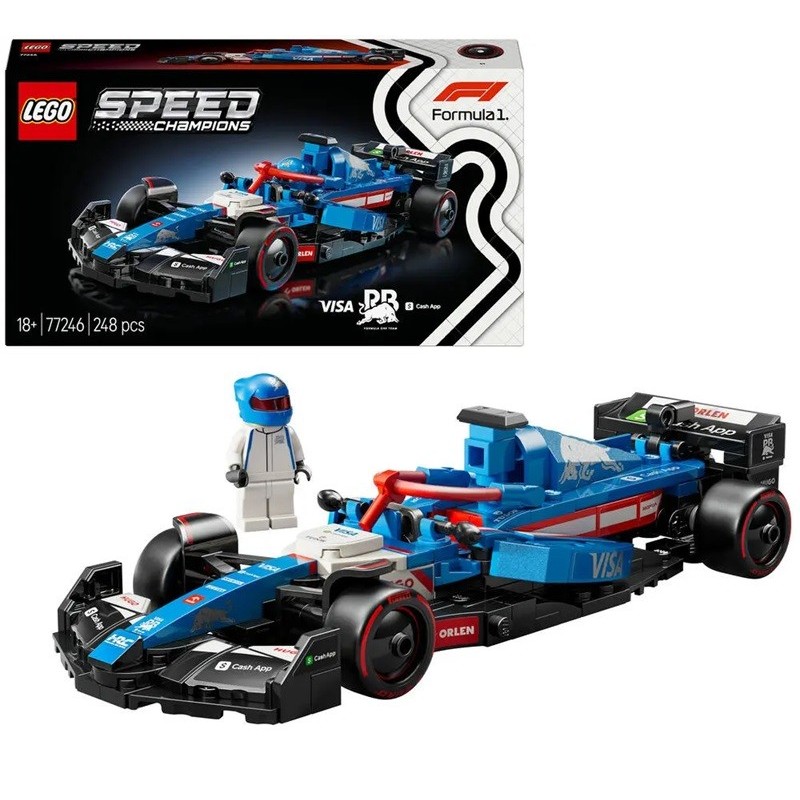 LEGO SPEED CHAMPIONS VOITURE F1 VISA CASH APP RB VCARB 01 77246