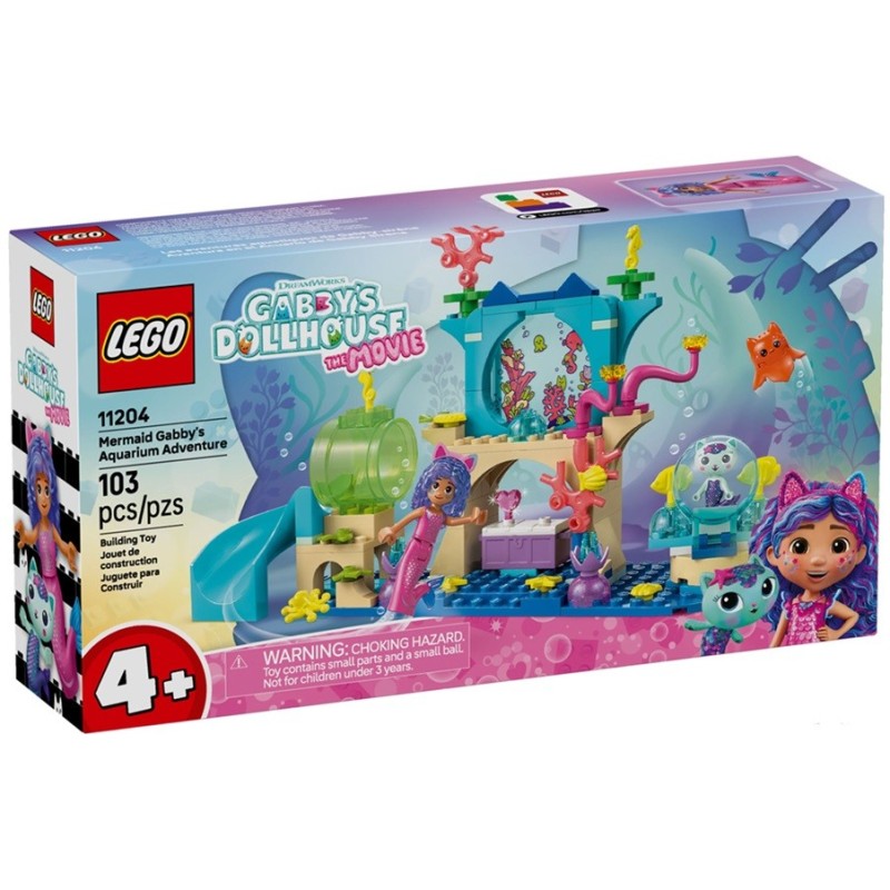 LEGO 4PLUS LES AVENTURES AQUATIQUES DES GABBY SIRENE 11204