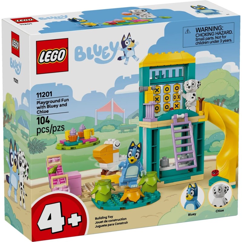 LEGO CLASSIC BLUEY ET CHLOE A L AIRE DE JEUX 11201
