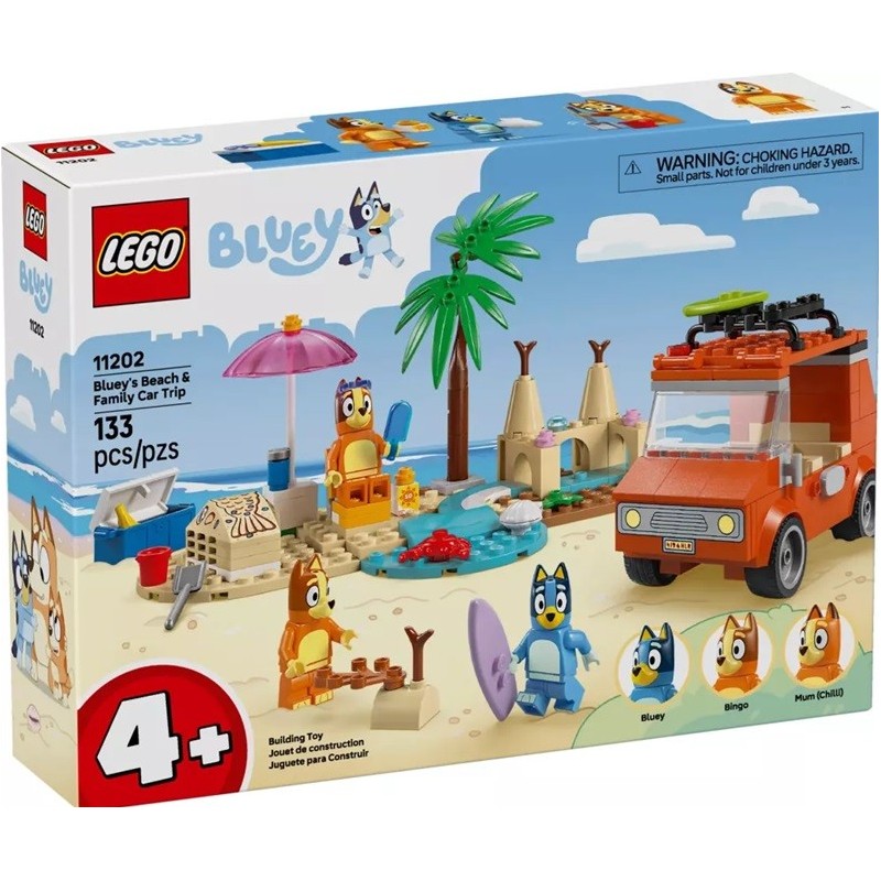 LEGO CLASSIC LES VACANCE ET LE VOYAGE DE BLUEY 11202