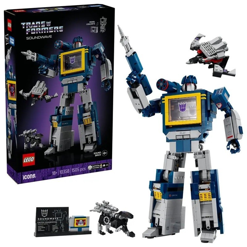 LEGO ICONS TRANSFORMERS SOUNDWAVE 10358