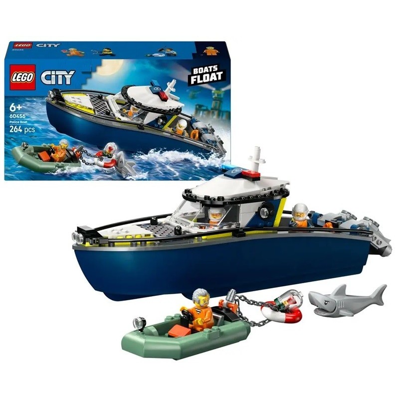LEGO CITY LA COURSE POURSUITE EN BATEAU DE POLICE 60456