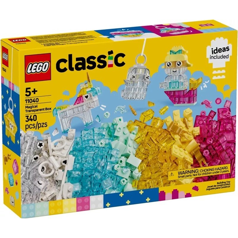 LEGO CLASSIC LA BOITE DE BRIQUES TRANSPARENTES MAGIQUES 11040