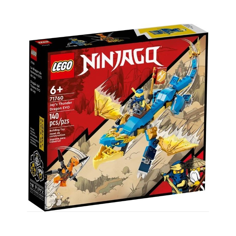 LEGO NINJAGO LE DRAGON DU TONNERRE DE JAY EVOLUTION 71760