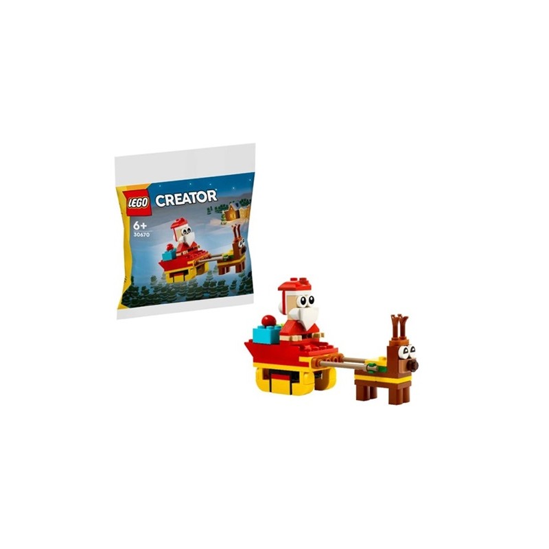  Boutique LEGO® PERE NOEL TRAINEAU SACHET 30670