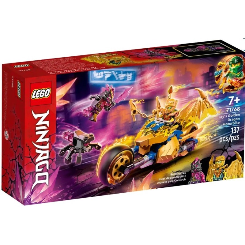 LEGO NINJAGO LA MOTO DRAGON D OR DE JAY 71768