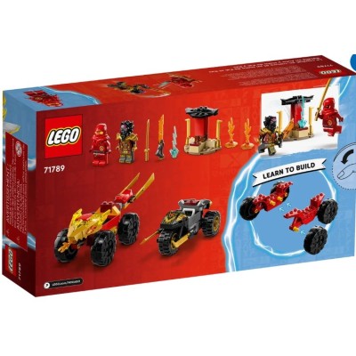 LEGO NINJAGO LE COMBAT EN VOITURE ET EN MOTO DE KAI ET RAS 71789