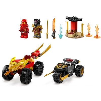 LEGO NINJAGO LE COMBAT EN VOITURE ET EN MOTO DE KAI ET RAS 71789