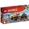 LEGO NINJAGO LE COMBAT EN VOITURE ET EN MOTO DE KAI ET RAS 71789