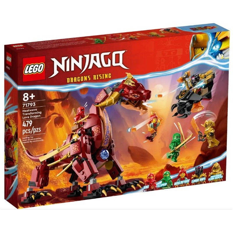 LEGO NINJAGO LE DRAGON DE LAVE TRANSFORMABLE DE HEATWAVE 71793