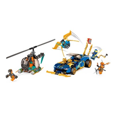 LEGO NINJAGO LA VOITURE DE COURSE DE JAY ET NYA EVOLUTION 71776