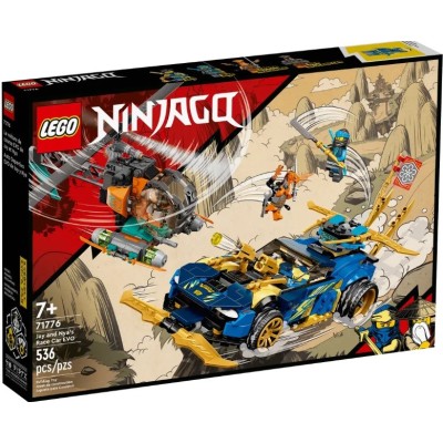 LEGO NINJAGO LA VOITURE DE COURSE DE JAY ET NYA EVOLUTION 71776
