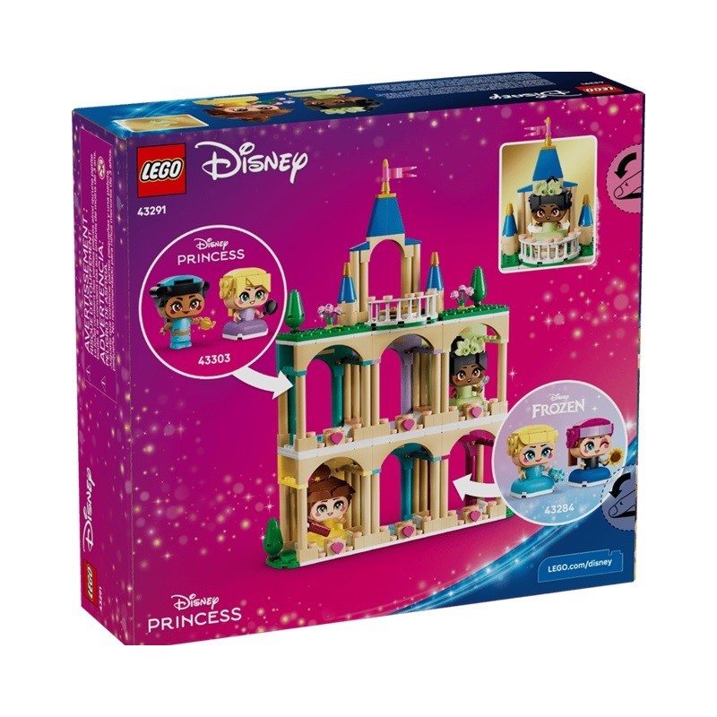 LEGO DISNEY PRINCESS BELLE ET TIANA MINIATURES AVEC UN CHATEAU LEGO 43291