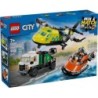 LEGO CITY AVIO CAMION D ASSISTANCE ET AEROGLISSEUR MODULABLE 60505