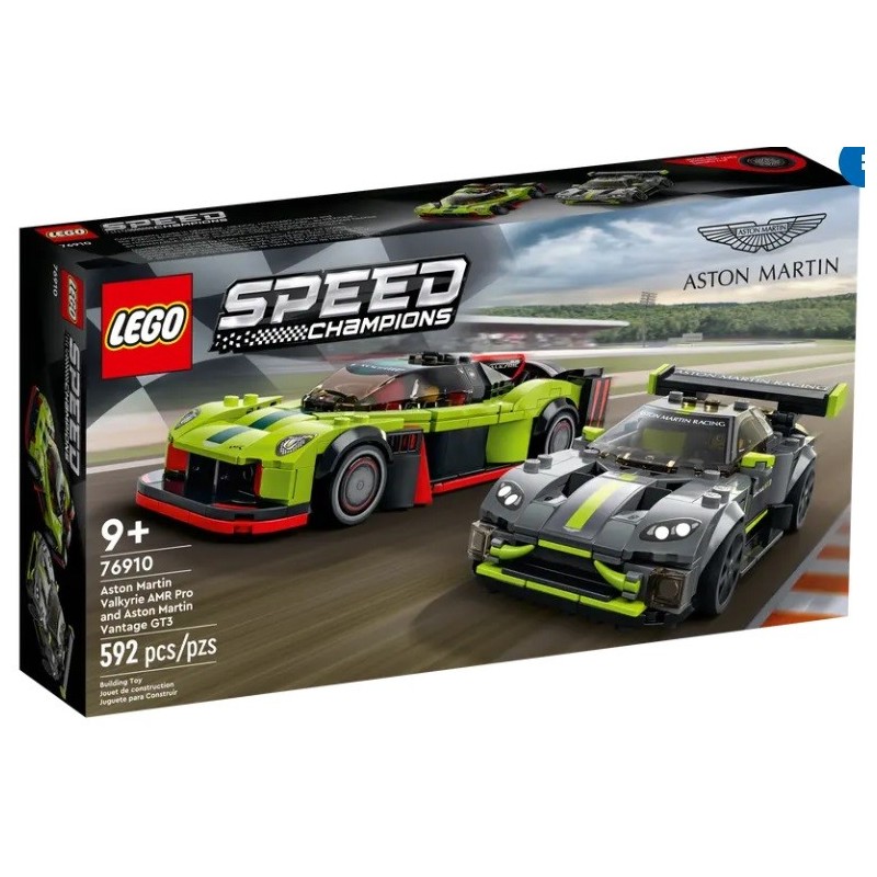 LEGO SPEED CHAMPIONS ASTON MARTIN VALKYRIE AMR PROET ASTON MARTIN VANTA 76910