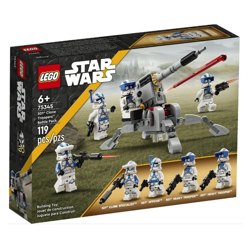 LEGO STAR WARS PACK DE COMBAT DES CLONE TROOPERS DE LA 501EME LEG 75345