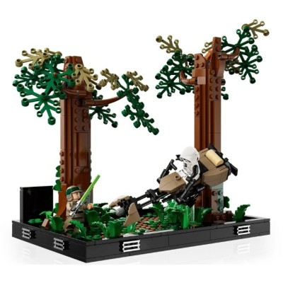 LEGO STAR WARS DIORAMA DE LA COURSE POURSUITE EN SPEEDER 75353