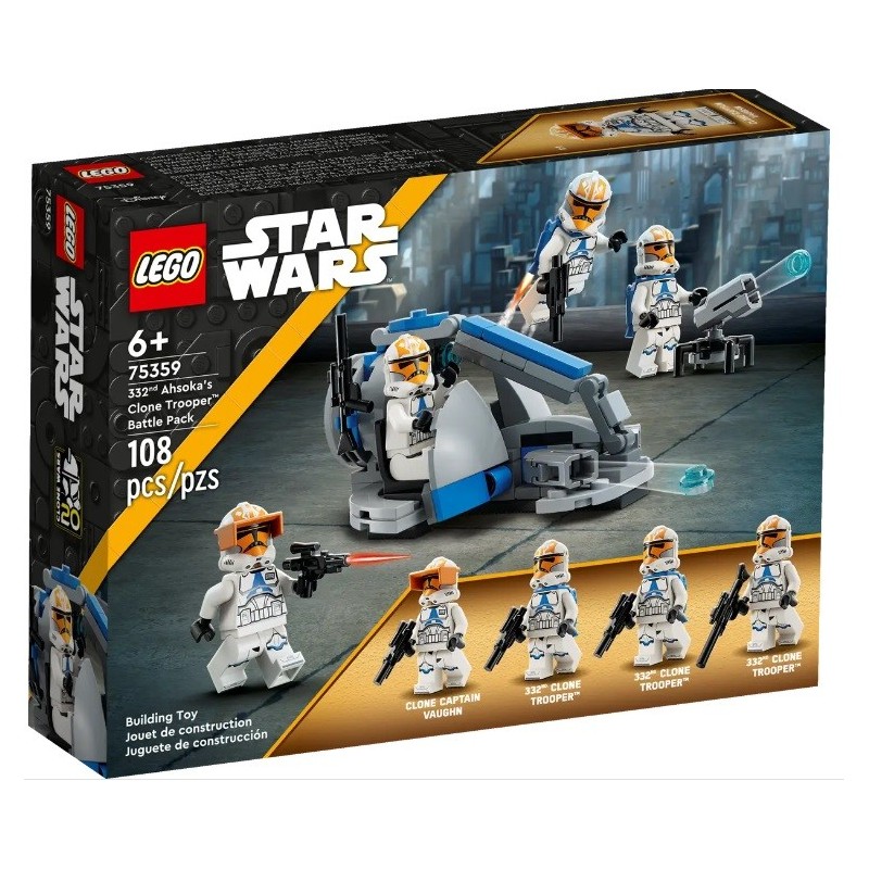 LEGO STAR WARS PACK DE COMBAT DES CLONE TROOPERS DE LA 332E COMPA 75359