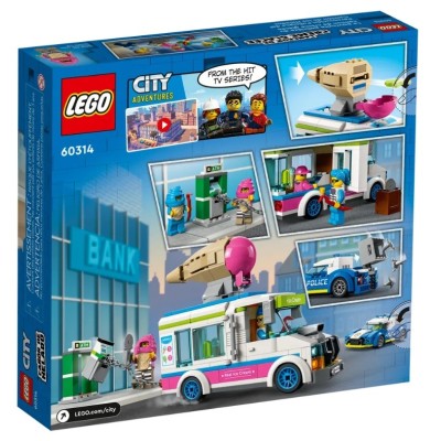 LEGO CITY LA COURSE-POURSUITE DU CAMION DE GLACES 60314