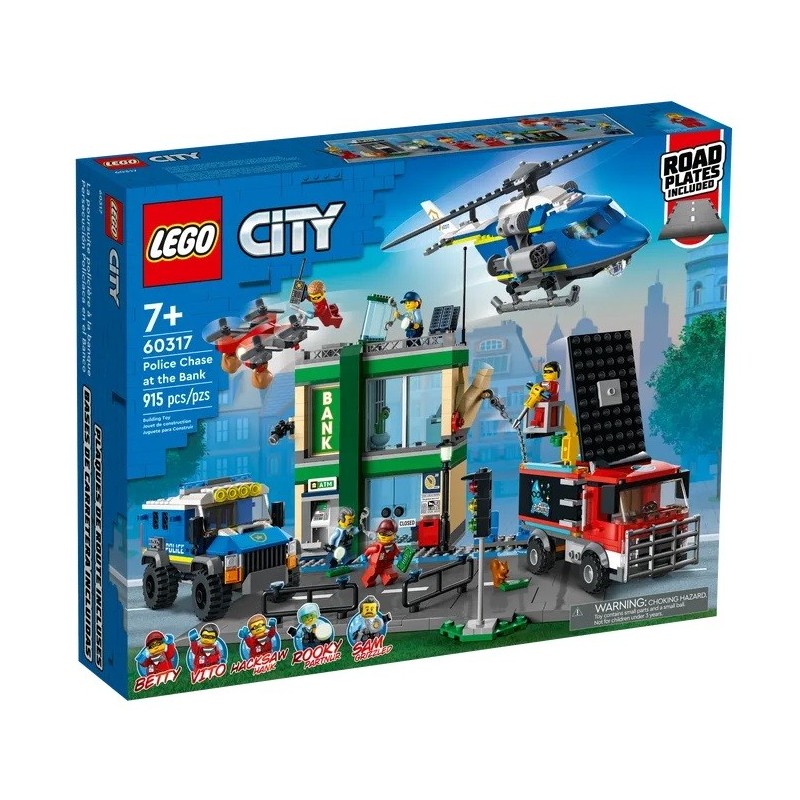 LEGO CITY LA COURSE POURSUITE DE LA POLICE A LA BANQUE 60317