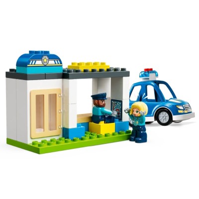 DUPLO RESCUE LE COMMISSARIAT ET L HELICOPTERE DE LA POLICE 10959