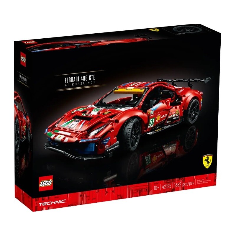 LEGO TECHNIC FERRARI 488 GTE AF CORSE 51 42125