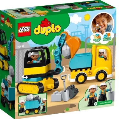 DUPLO CONSTRCUTION LE CAMION ET LA PELLETEUSE 10931