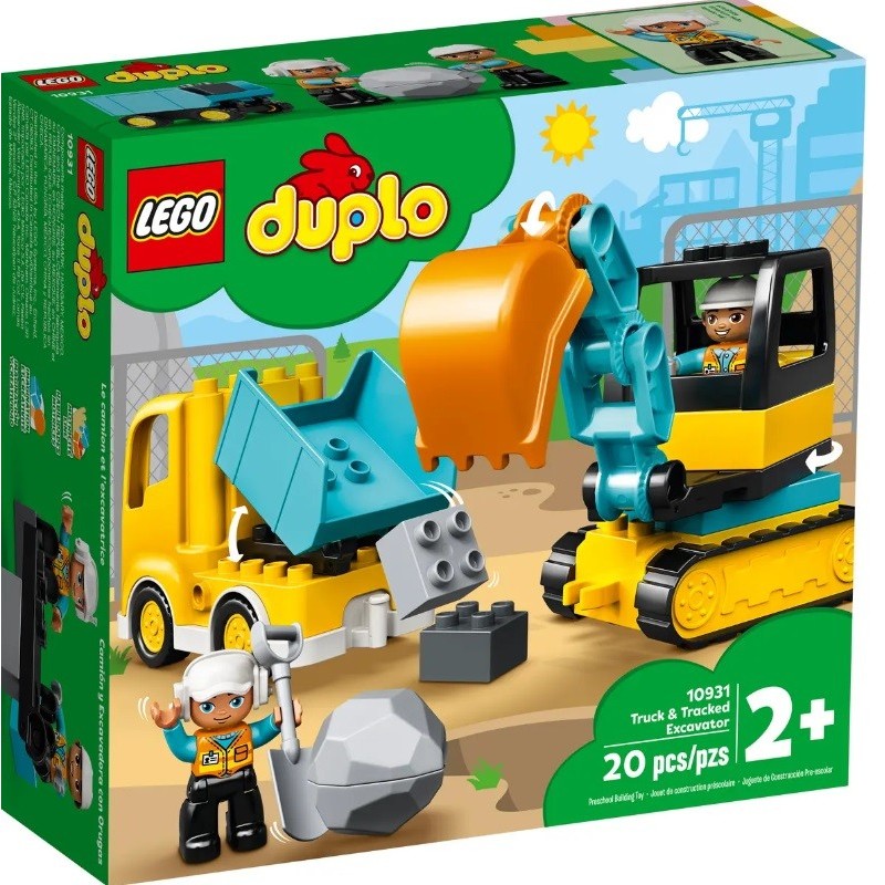 DUPLO CONSTRCUTION LE CAMION ET LA PELLETEUSE 10931