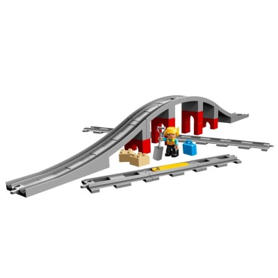 DUPLO MA VILLE LES RAILS ET LE PONT DU TRAIN 10872
