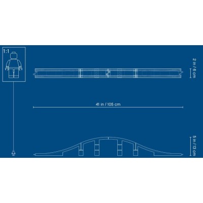 DUPLO MA VILLE LES RAILS ET LE PONT DU TRAIN 10872