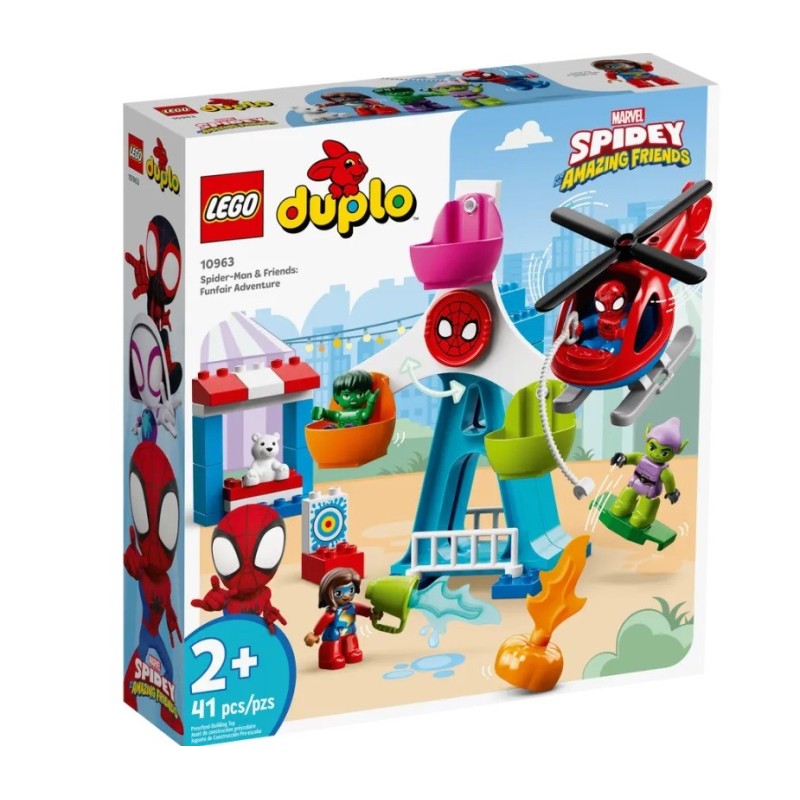 DUPLO SUPER HERO SPIDER MAN ET SES AMIS AVENTURES A LA FETE FORAINE 10963