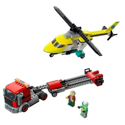LEGO CITY LE TRANSPORT DE L HELICOPTERE DE SECOURS 60343