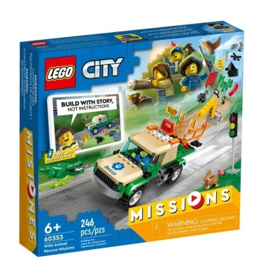 LEGO CITY MISSIONS DE SAUVETAGE DES ANIMAUX SAUVAGES 60353