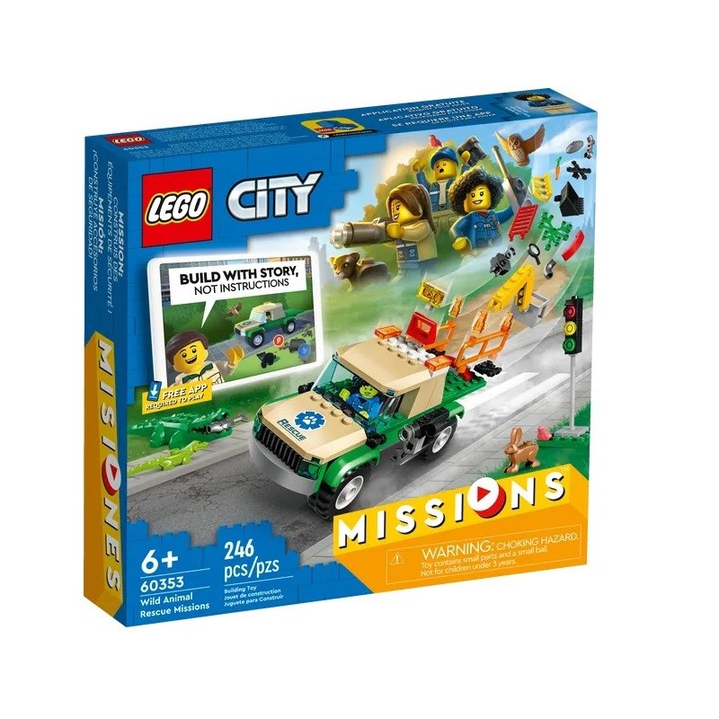 LEGO CITY MISSIONS DE SAUVETAGE DES ANIMAUX SAUVAGES 60353