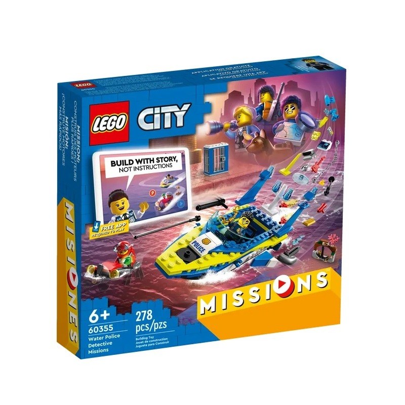 LEGO CITY MISSIONS DES DETECTIVES DE LA POLICE SUR L EAU 60355