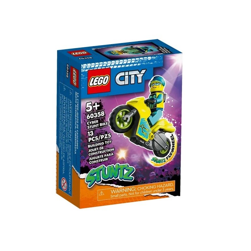 LEGO CITY LA CYBER MOTO DE CASCADE 60358