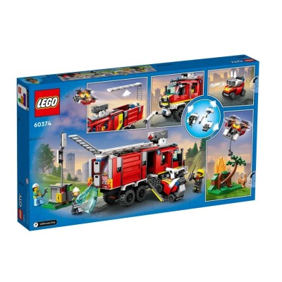 LEGO CITY LE CAMION D INTERVENTION DES POMPIERS 60374