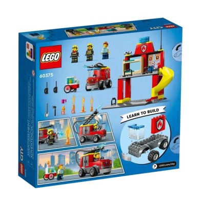 LEGO CITY LA CASERNE ET LE CAMION DES POMPIERS 60375