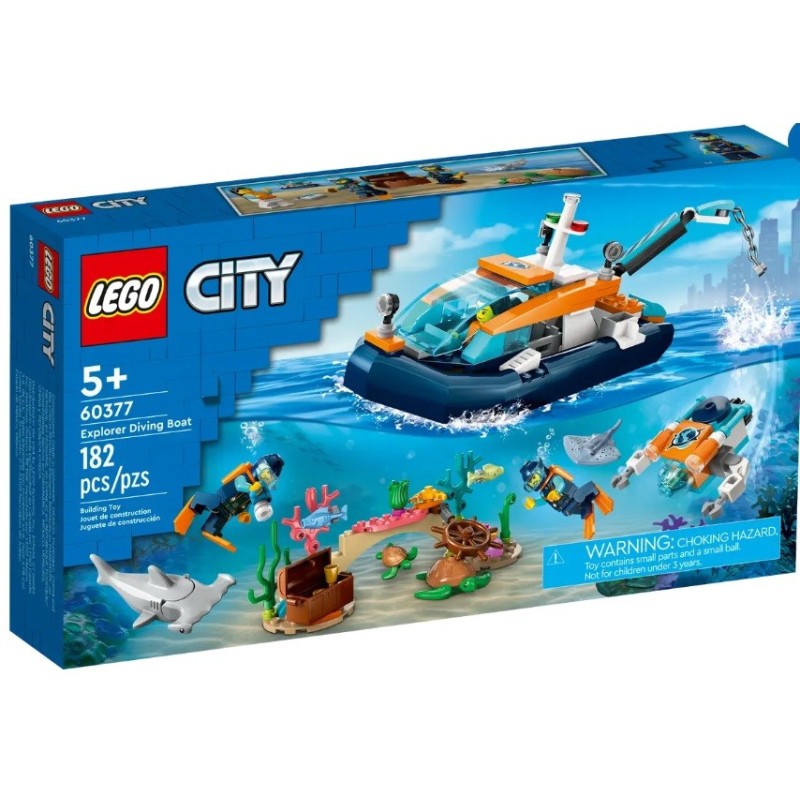 LEGO CITY LE BATEAU D EXPLORATION SOUS-MARINE 60377