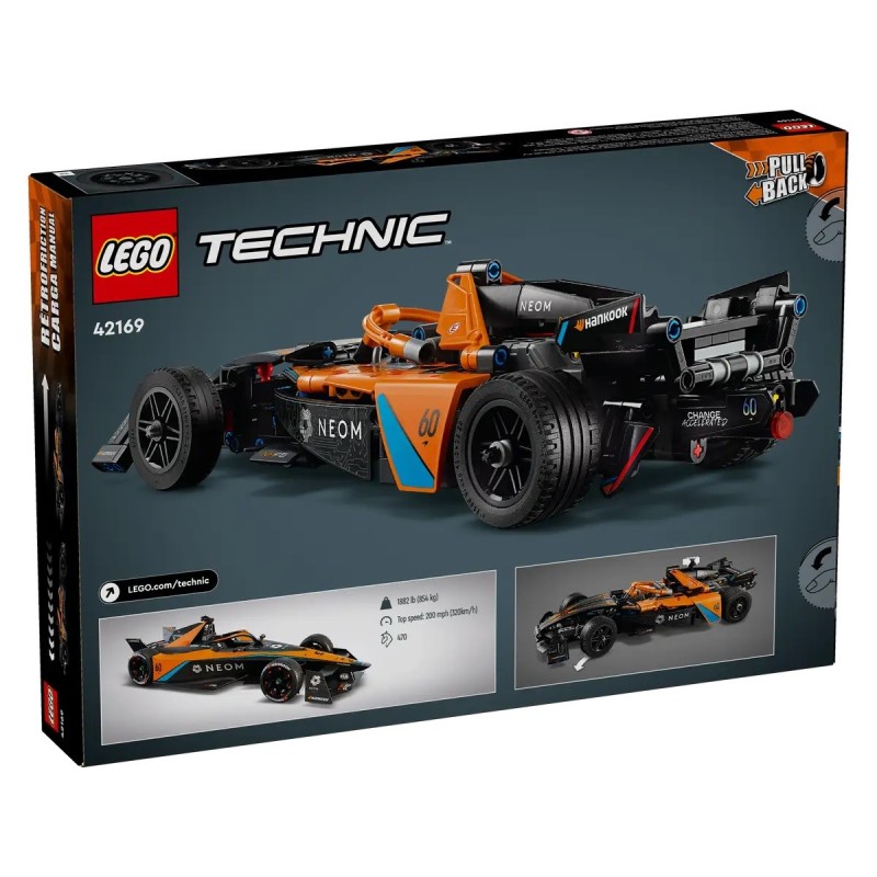 LEGO TECHNIC NEOM MC LAREN FORMULA E RACE CAR 42169