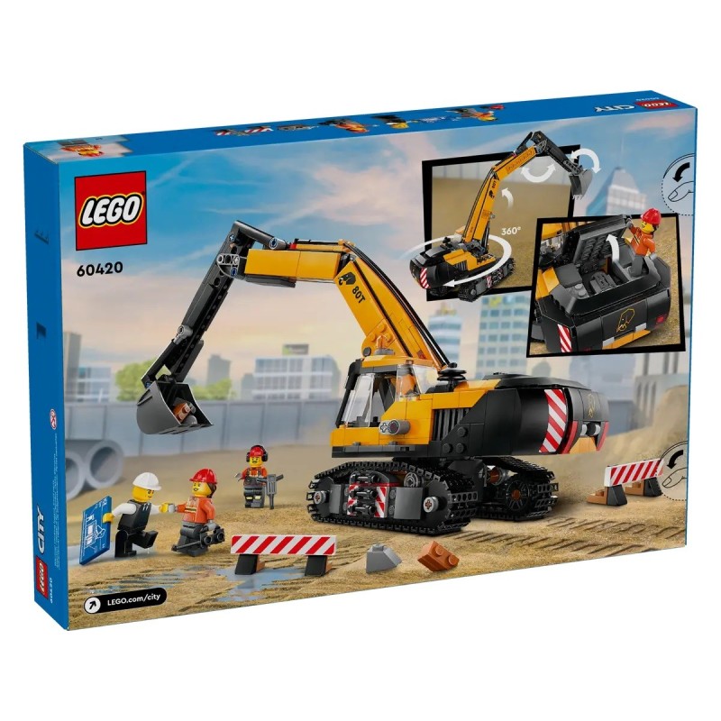 LEGO CITY LA PELLETEUSE DE CHANTIER JAUNE 60420