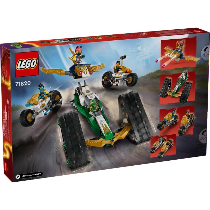 LEGO NINJAGO LE VEHICULE COMBINE DE L EQUIPE DES NINJA 71820