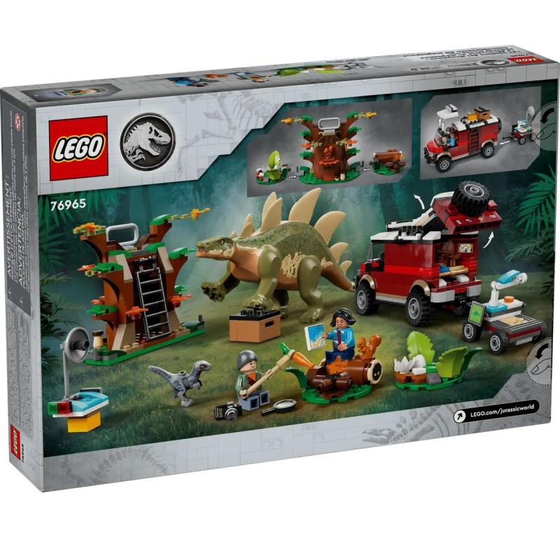 LEGO JURASSIC WORLD MISSIONS DINOSAURES LA DECOUVERTE DU STEGOSAURE 76965